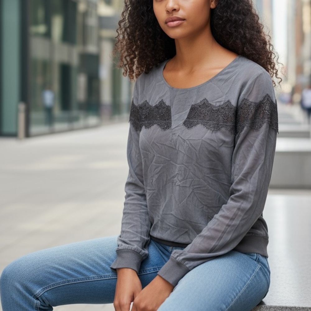 Gold Hawk silk blouse